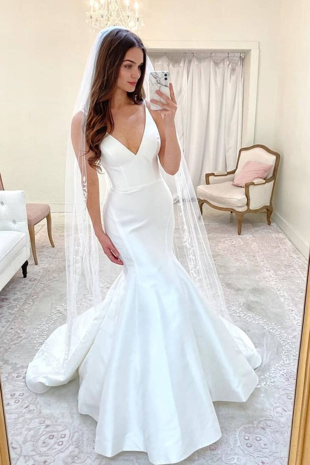 sleeveless-satin-mermaid-wedding-dresses-for-women