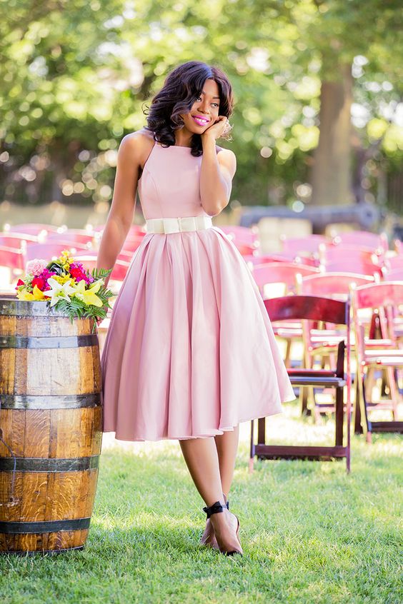 sleeveless-satin-short-pink-bridesmaid-gown-with-bow-belt-2