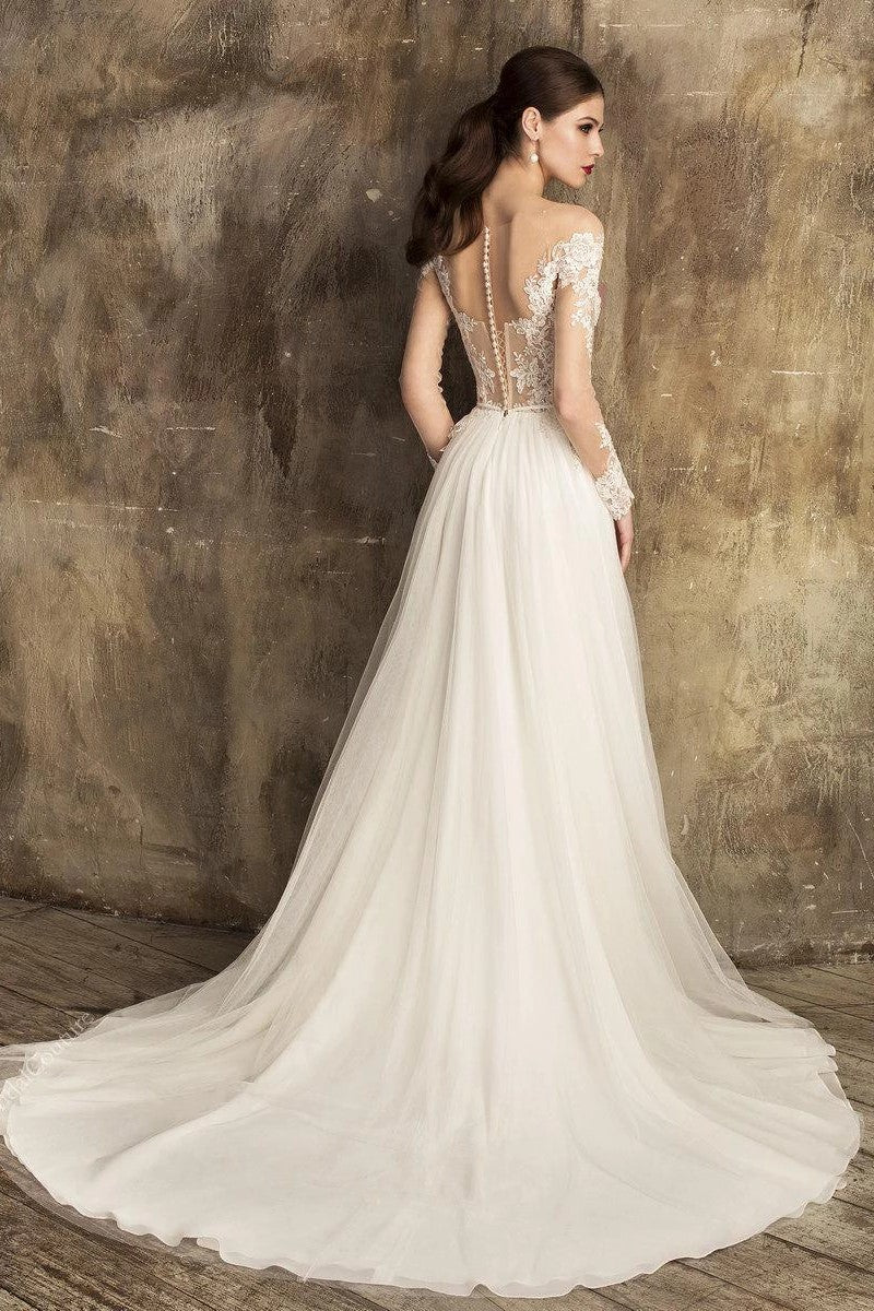 soft-a-line-tulle-bridal-gown-with-sheer-lace-sleeves-1