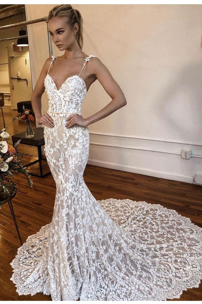 spaghetti-straps-mermaid-bridal-lace-dresses-2021