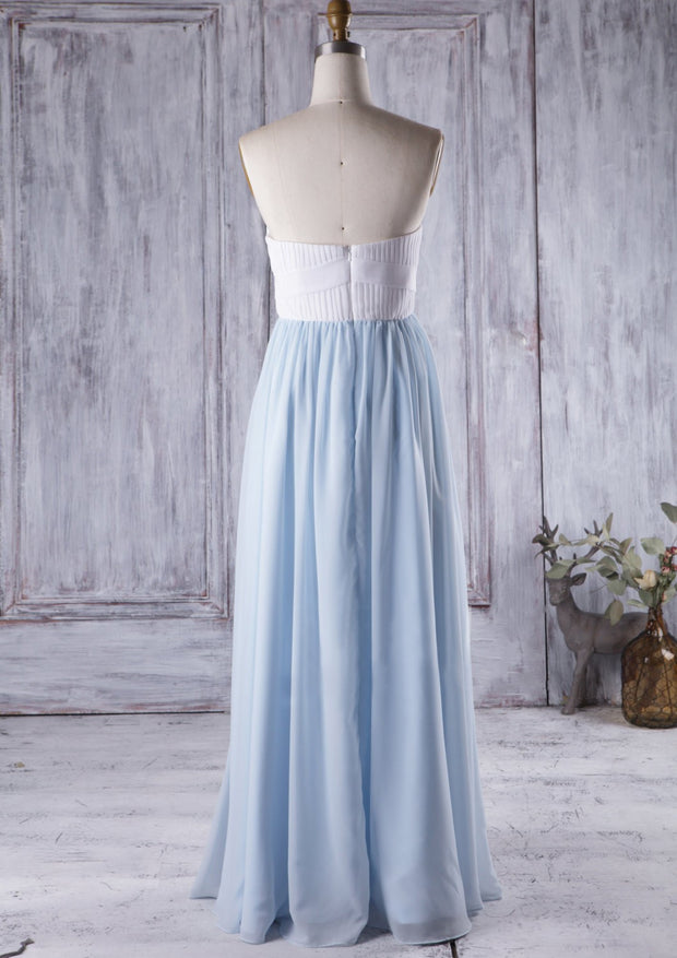 strapless-bridesmaid-dresses-chiffon-skirt-vestido-de-dama-de-honra-1