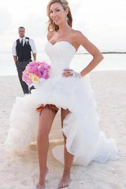 strapless-high-low-bridal-dresses-for-beach-weddings