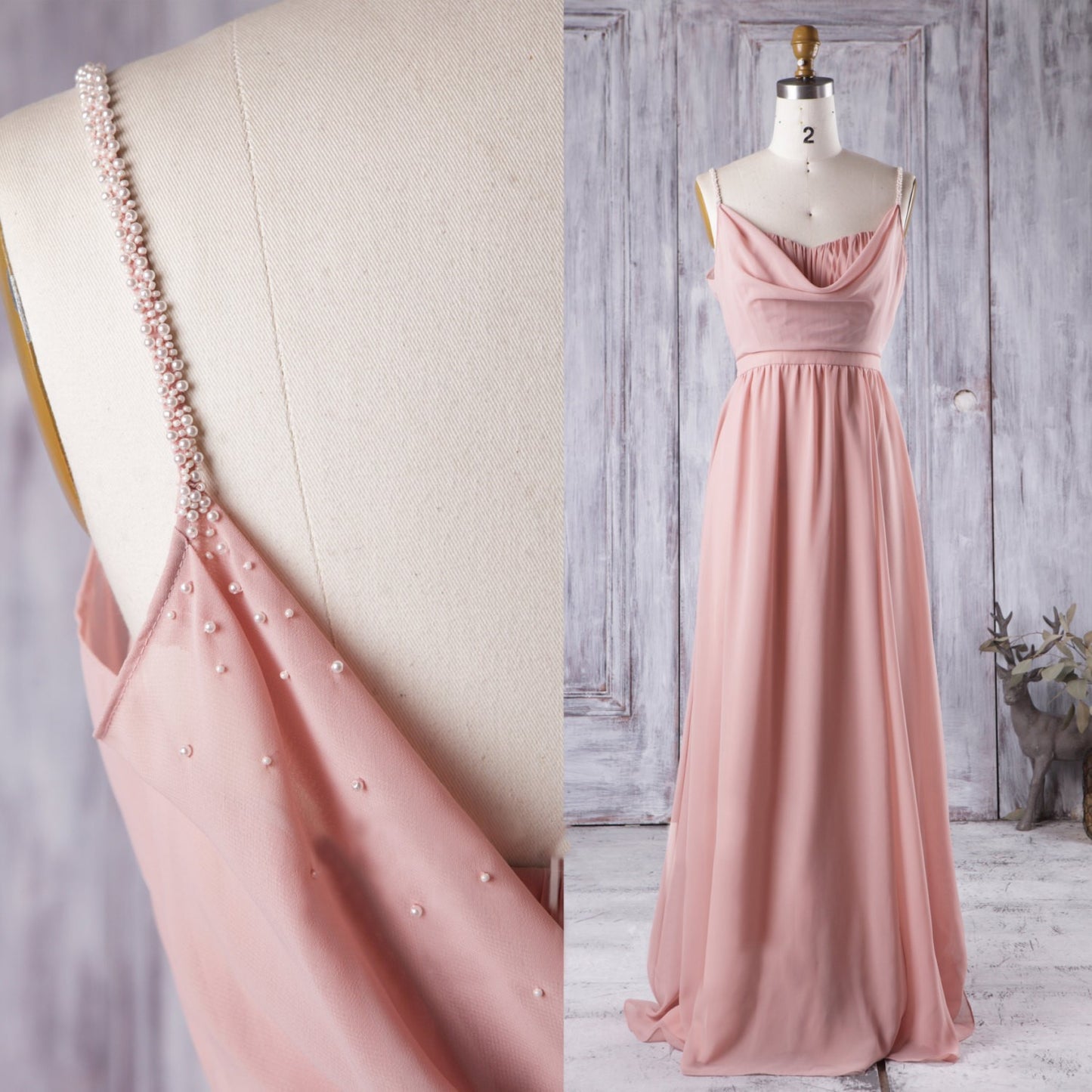 strappy-boho-bridesmaid-dress-with-pearls-straps-2