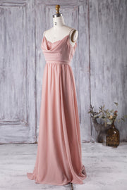 strappy-boho-bridesmaid-dress-with-pearls-straps