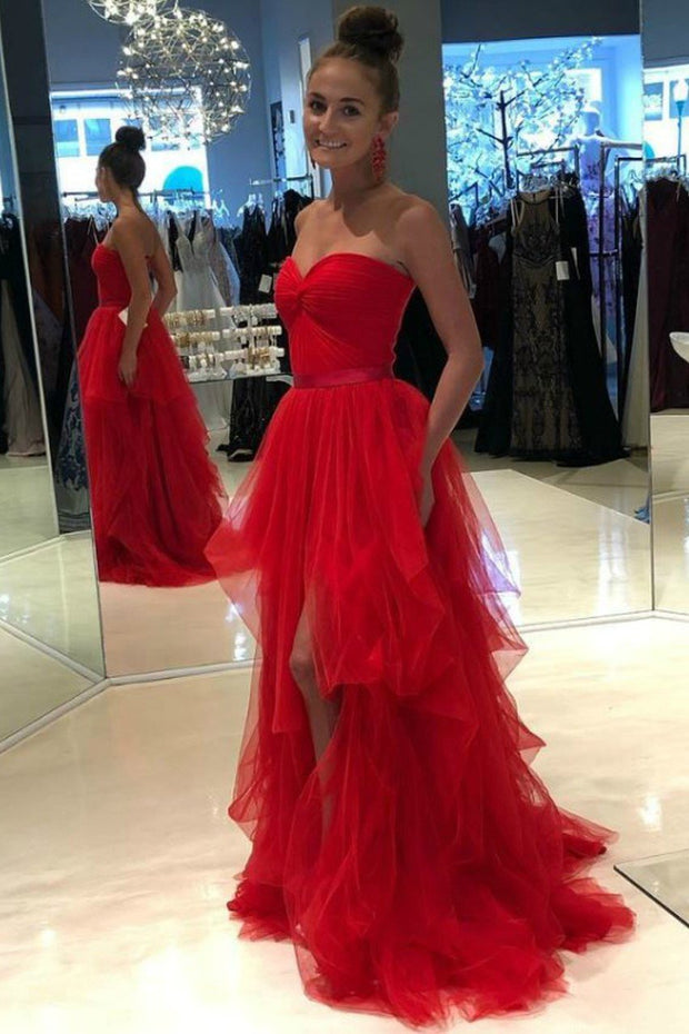 sweetheart-backless-red-prom-dresses-tulle-ruffled-skirt