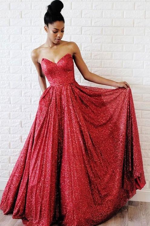 sweetheart-red-sequin-prom-dress-2019-styles