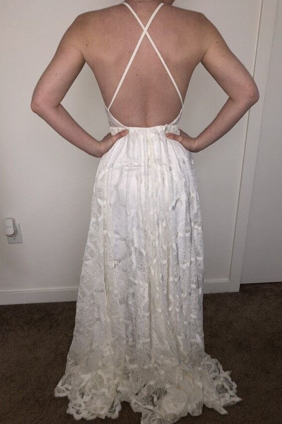 transparent-halter-wedding-dresses-with-lace-and-striped-skirt-1