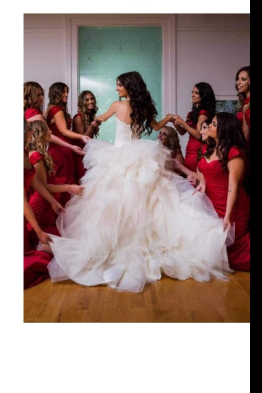 tulle-ruffles-wedding-dress-ball-gown-with-lace-sweetheart-bodice-1
