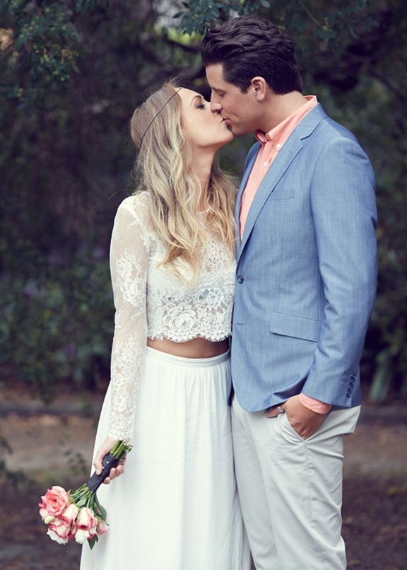two-piece-lace-chiffon-boho-bride-dresses-with-full-sleeve-1