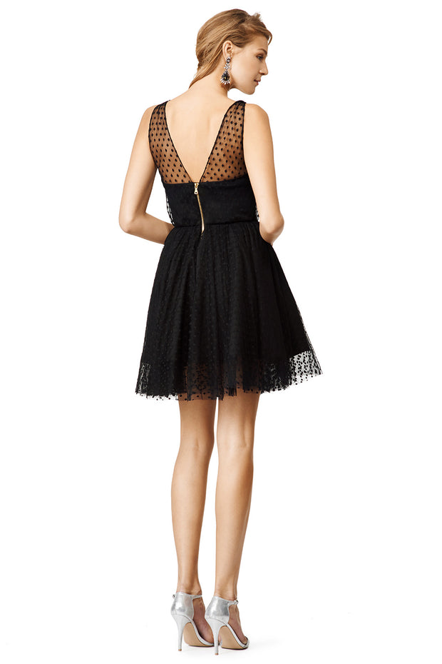 v-neck-black-tulle-homecoming-dresses-with-dots-patterns-1