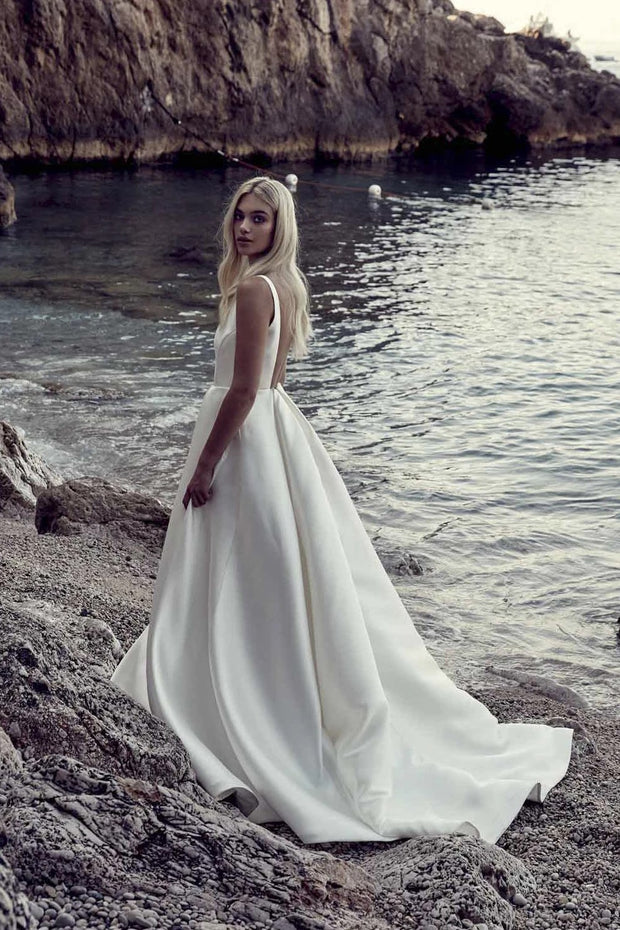 v-neckline-a-line-satin-bridal-dress-with-box-pleats-1