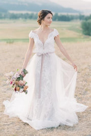 v-neckline-cap-sleeve-lace-mermaid-bridal-dress-with-removeable-skirt