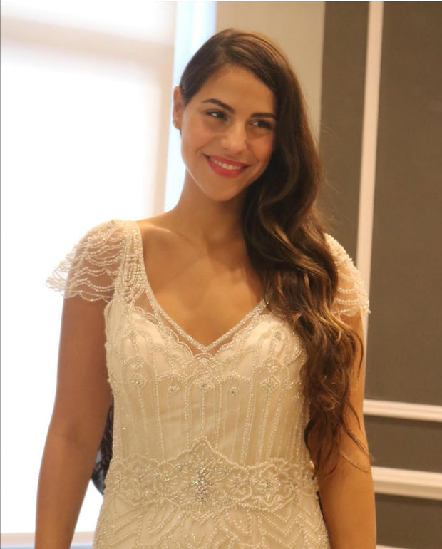 v-neckline-cap-sleeves-chiffon-bridal-dresses-crystals-bodice-1