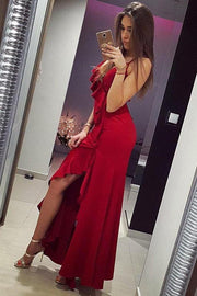 v-neckline-flounced-red-prom-dress-with-thin-straps