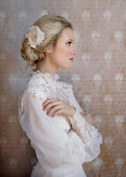 vintage-chiffon-bridal-gown-with-loose-long-sleeves-5