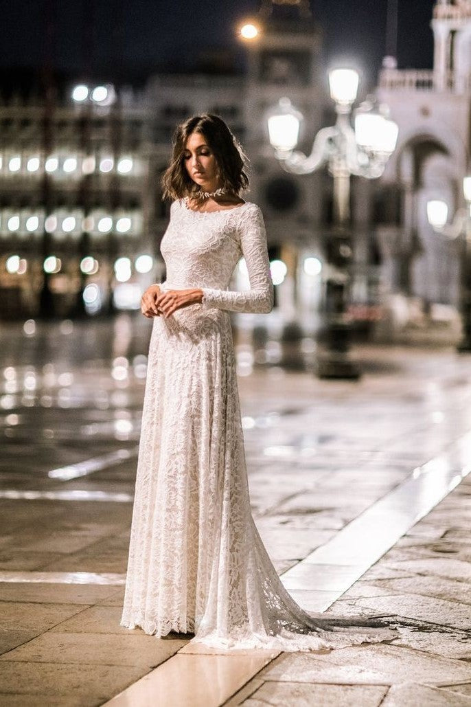 vintage-lace-long-sleeve-wedding-dress-with-u-back-1