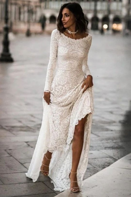 vintage-lace-long-sleeve-wedding-dress-with-u-back