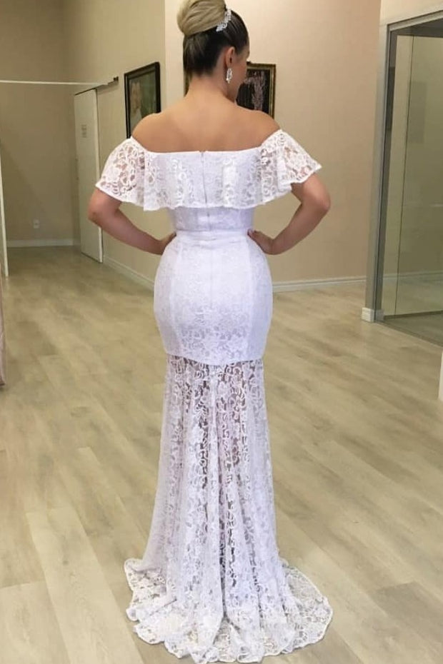 white-lace-sheath-wedding-gown-with-off-the-shoulder-1