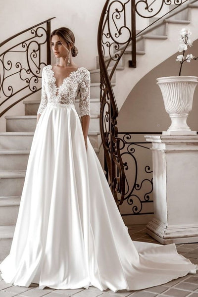 womens-modest-wedding-dresses-with-lace-sleeves