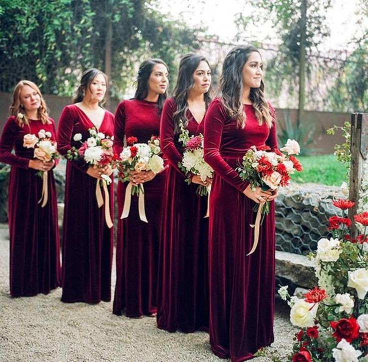 womens-velvet-wedding-party-dress-for-bridesmaid-2