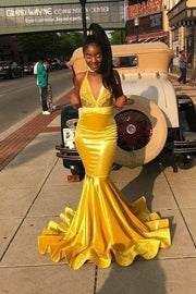 yellow-bodycon-mermaid-prom-dresses-long-with-appliuqes