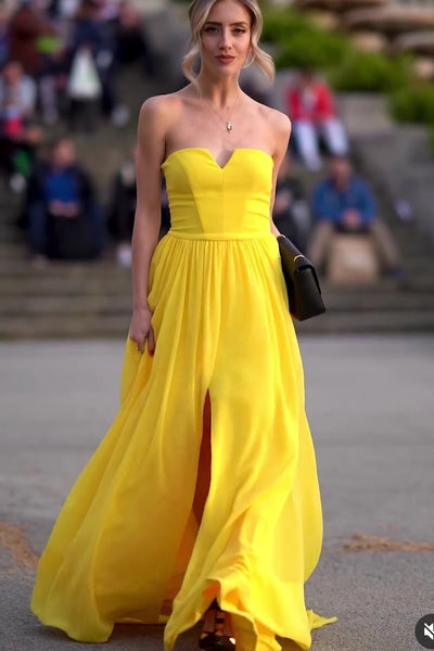 yellow-chiffon-prom-long-dress-with-side-split